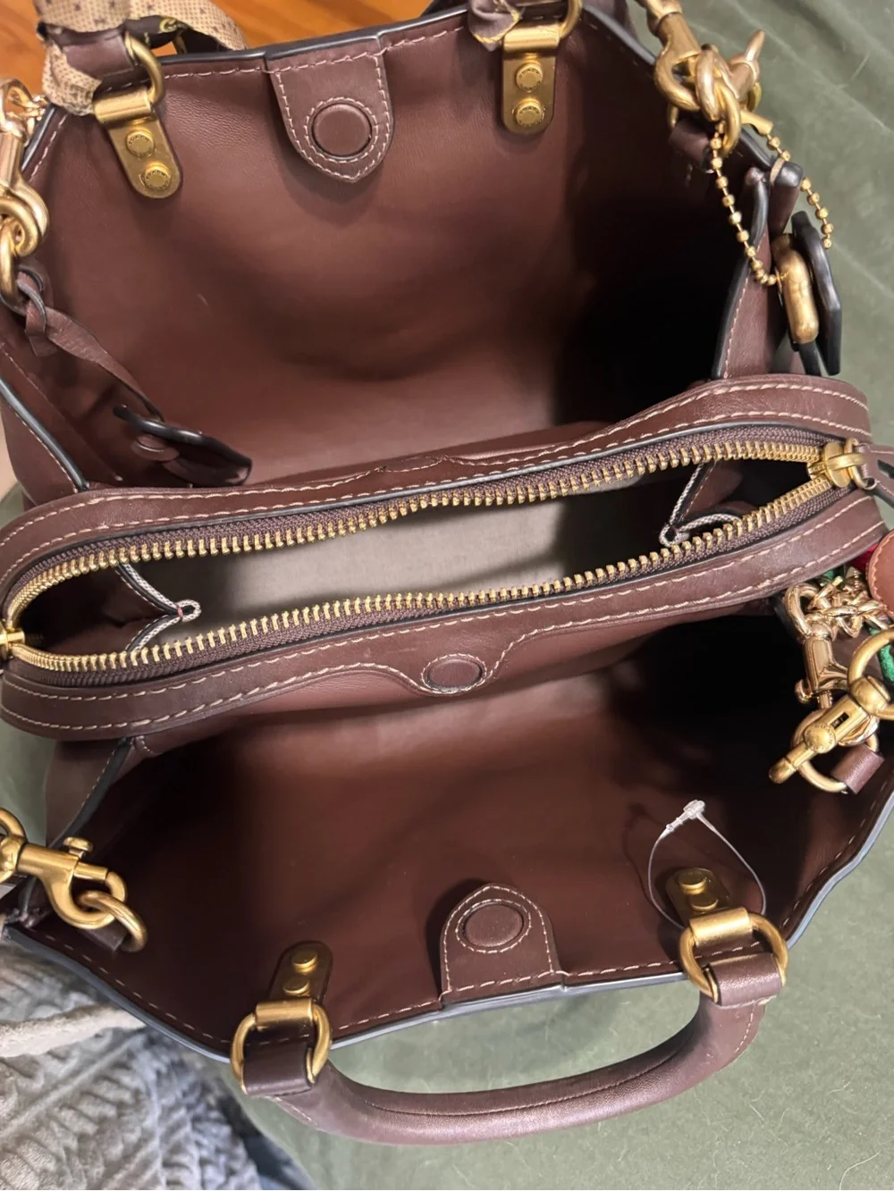 Coach Maple Rogue 31 Leather Satchel